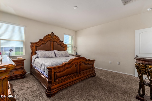 bedroom with carpet flooring