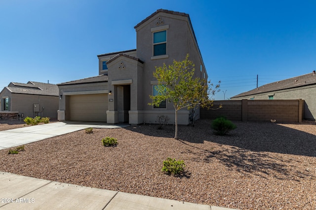 view of front of house featuring a garage