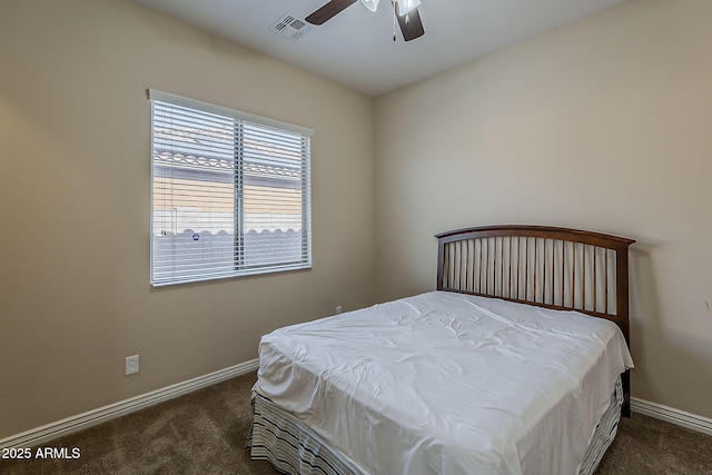 3925 E Elmwood St, Mesa, AZ 85205 - carpeted bedroom with baseboards and ceiling fan