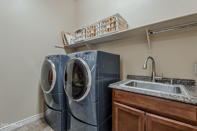 3925 E Elmwood St, Mesa, AZ 85205 - washroom with washing machine and clothes dryer and cabinet space