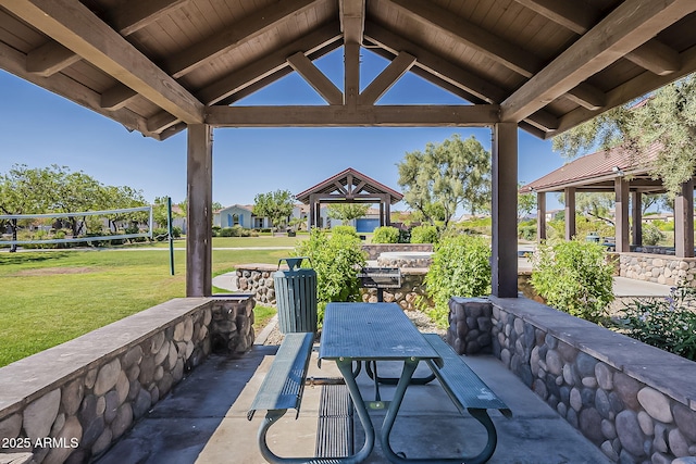 3925 E Elmwood St, Mesa, AZ 85205 - view of patio with a gazebo and outdoor dining area