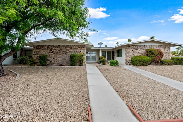 view of ranch-style home