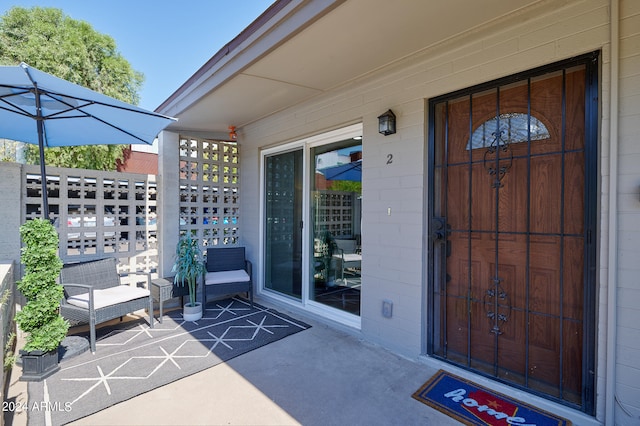 view of entrance to property