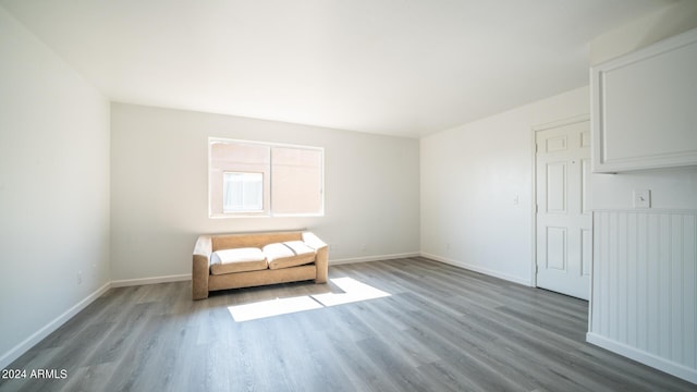 unfurnished room featuring light hardwood / wood-style floors