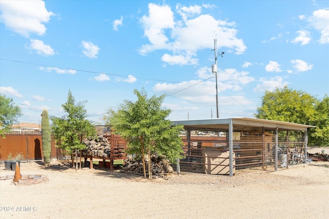 view of stable