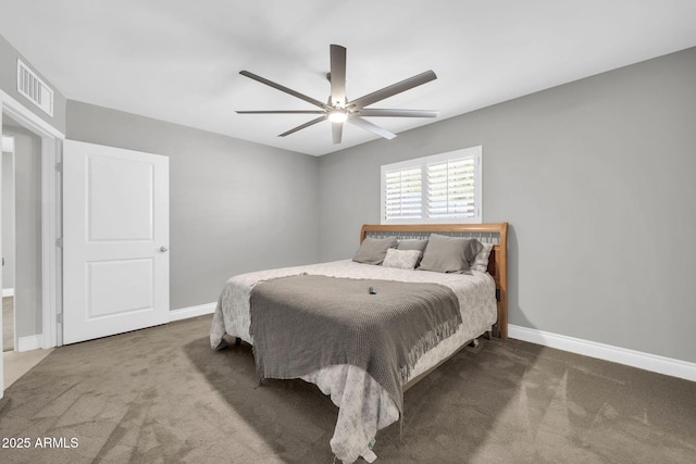 1208 E Tuckey Ln, Phoenix, AZ 85014 - bedroom with carpet and ceiling fan