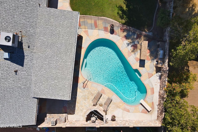 view of pool with a patio