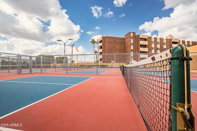 view of tennis court