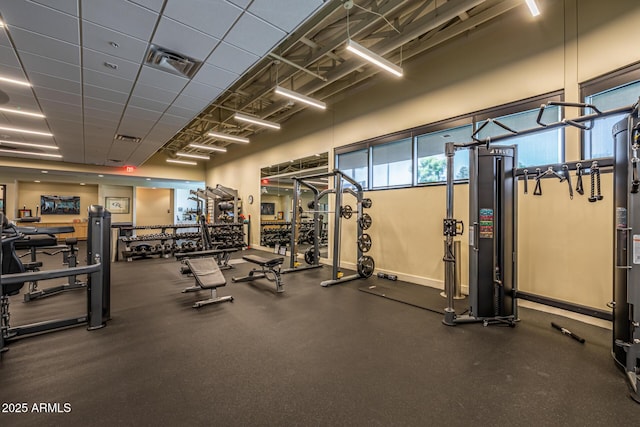 7710 E Gainey Ranch Rd E Unit 115, Scottsdale, AZ 85258 - gym with baseboards