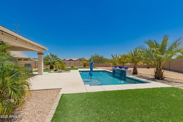 40913 W Williams Way, Maricopa, AZ 85138 - view of pool featuring a fenced backyard and a patio