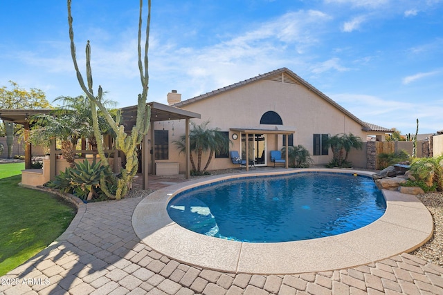 view of pool with a patio