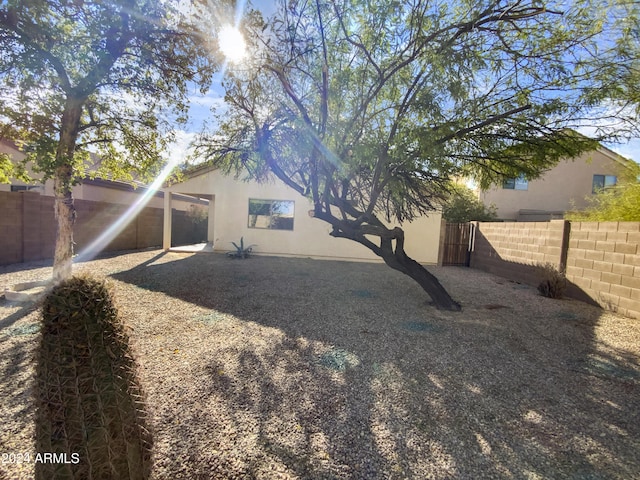 view of rear view of property