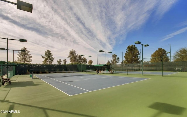 view of tennis court