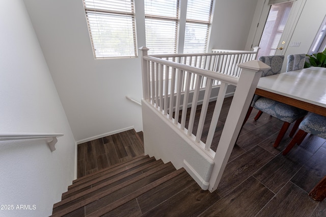 15221 N Clubgate Dr Unit 2132, Scottsdale, AZ 85254 - stairs featuring wood finished floors