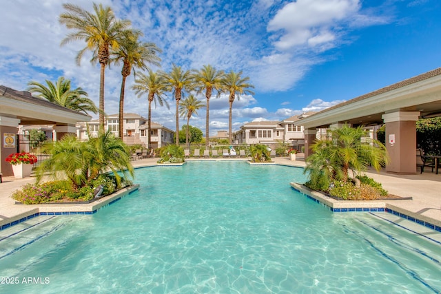 15221 N Clubgate Dr Unit 2132, Scottsdale, AZ 85254 - pool with a patio area and fence