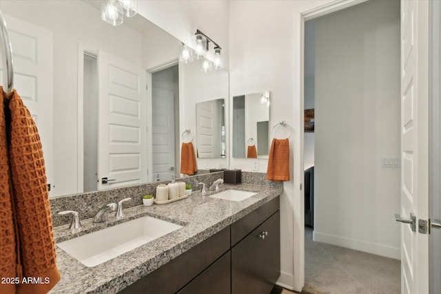 bathroom with vanity