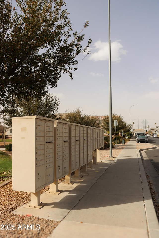 view of community featuring mail area