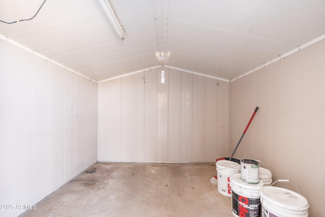 view of storage area
