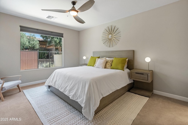 13186 W Via Dona Rd, Peoria, AZ 85383 - carpeted bedroom featuring baseboards and a ceiling fan