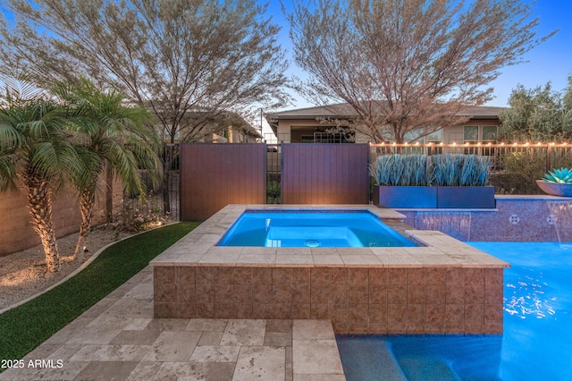 13186 W Via Dona Rd, Peoria, AZ 85383 - view of swimming pool with an in-ground hot tub