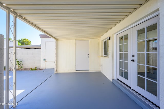 8341 E Keim Dr, Scottsdale, AZ 85250 - view of patio / terrace featuring french doors