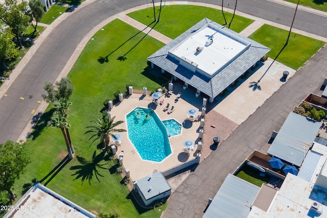8341 E Keim Dr, Scottsdale, AZ 85250 - aerial view of a pool area