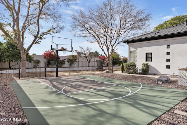 view of basketball court