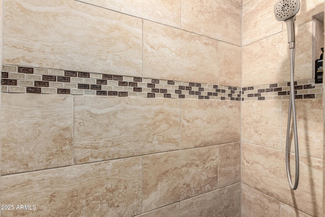 room details featuring tiled shower