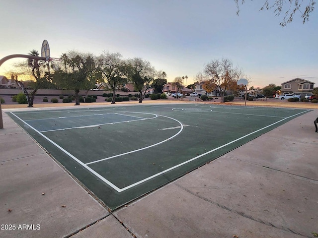 view of basketball court