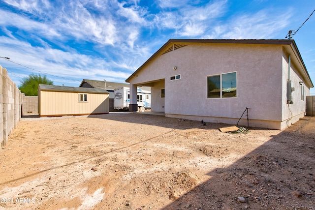 view of rear view of property