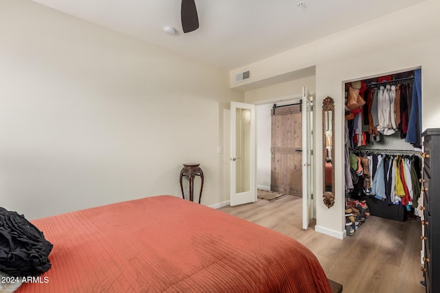 14950 W Mountain View Blvd Unit 4205, Surprise, AZ 85374 - bedroom featuring light wood finished floors, baseboards, a closet, and ceiling fan