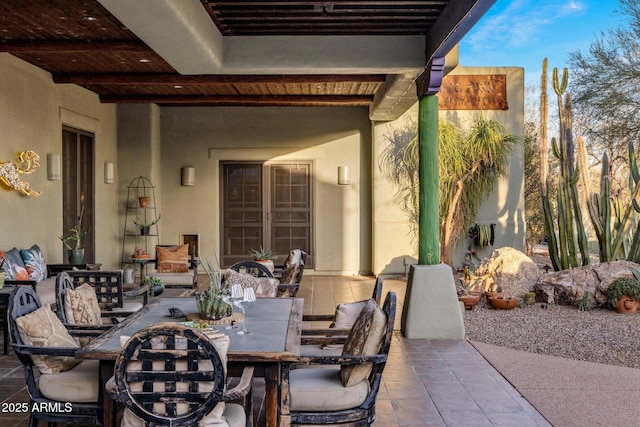 25002 N Quail Haven Dr, Rio Verde, AZ 85263 - view of patio featuring outdoor dining space