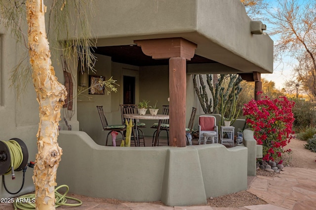 25002 N Quail Haven Dr, Rio Verde, AZ 85263 - view of patio / terrace featuring outdoor dining space