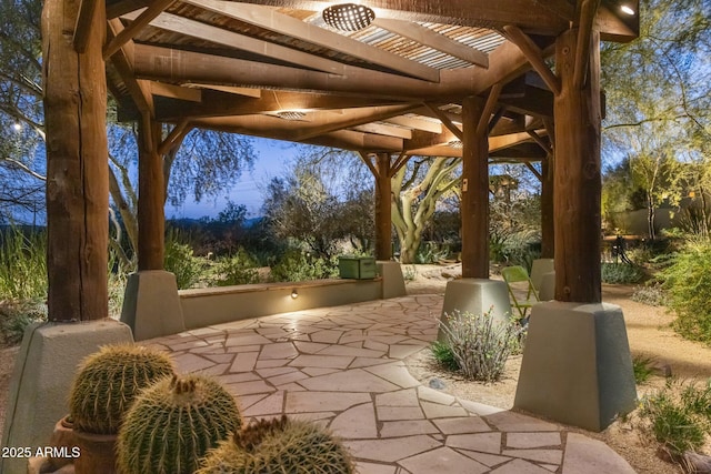 25002 N Quail Haven Dr, Rio Verde, AZ 85263 - view of patio / terrace with a pergola