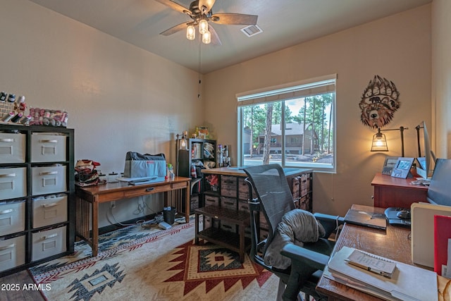 670 S Mountain Pines Ave, Show Low, AZ 85901 - office featuring a ceiling fan
