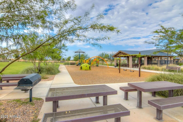 surrounding community featuring playground community