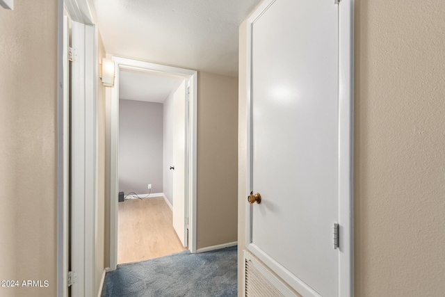 hallway featuring dark hardwood / wood-style floors