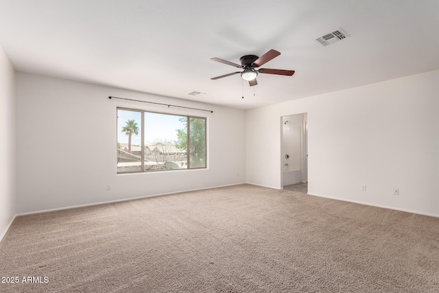 37911 N Luke Ln, San Tan Valley, AZ 85140 - unfurnished room featuring ceiling fan, light colored carpet, and baseboards