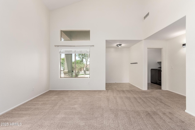 37911 N Luke Ln, San Tan Valley, AZ 85140 - carpeted spare room featuring high vaulted ceiling and baseboards
