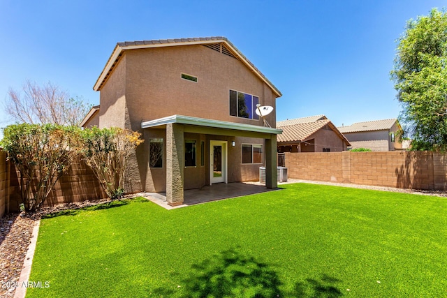 37911 N Luke Ln, San Tan Valley, AZ 85140 - back of house with stucco siding and a patio area