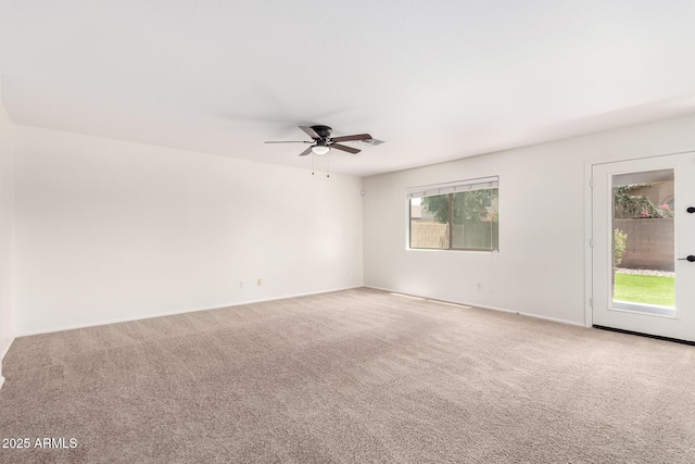 37911 N Luke Ln, San Tan Valley, AZ 85140 - carpeted spare room featuring a ceiling fan and baseboards
