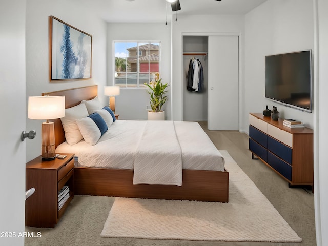 bedroom with a closet