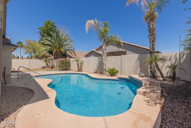 3580 E Kesler Ln, Gilbert, AZ 85295 - view of swimming pool featuring a fenced in pool, a fenced backyard, and a patio area