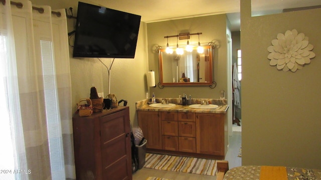 bathroom with vanity