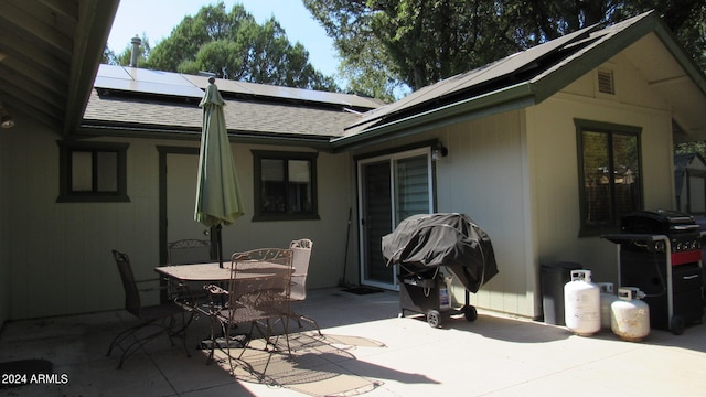 view of patio / terrace featuring area for grilling