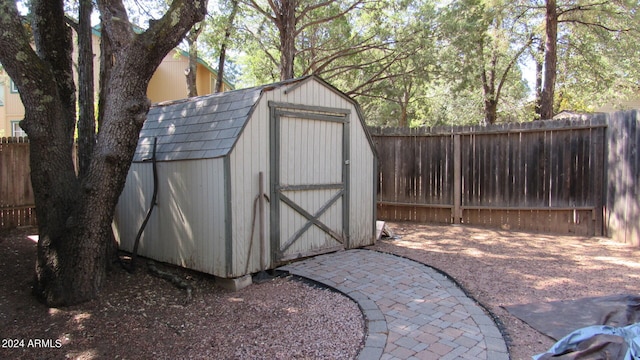 view of outbuilding