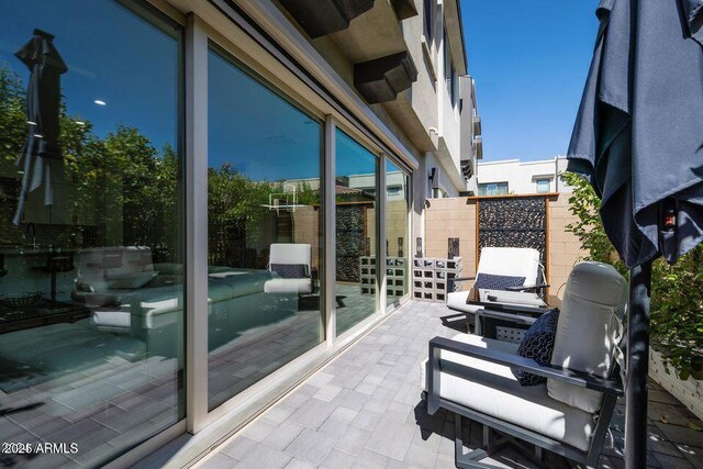 view of balcony
