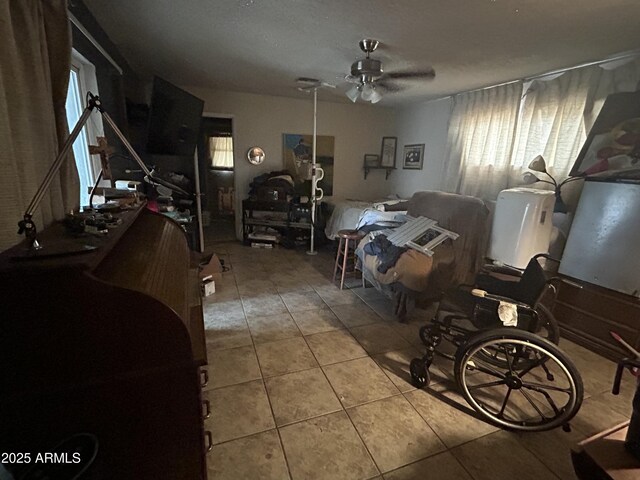 3021 E Saint John Rd, Phoenix, AZ 85032 - interior space with ceiling fan, tile patterned floors, and plenty of natural light