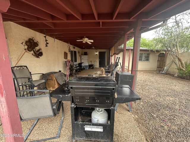 3021 E Saint John Rd, Phoenix, AZ 85032 - view of patio featuring a ceiling fan