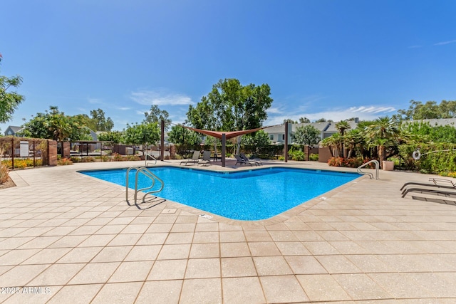 1600 N Saba St Unit 143, Chandler, AZ 85225 - community pool with a patio area and fence